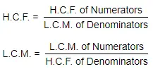 H.C.F and L.C.M of Fractions